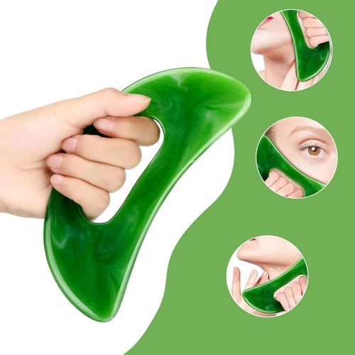 Resin Gua Sha Massager – Perfect for Body, Face, and Skin Massage – Easy to Use Handle for a Relaxing and Healthy Experience