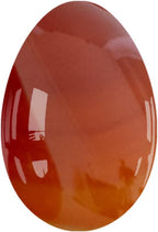 Undrilled Yoni Egg Natural Stone 30X20mm Jade Eggs Kegel Exercise Feminine Care Crystal Massage Ball,Red Agate Eggs