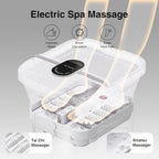 Pedicure Foot Spa with Bubble and Heat,Collapsible Foot Soaking Tub with Remote Control,Pedicure Tools for Feet,Foot Bath Soak Tub Gifts for Mens/Women,Mom/Dad