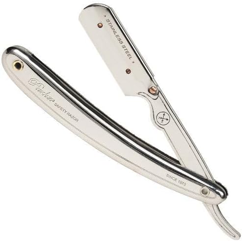 Parker SR1 Classic Straight Razor Set for the Ultimate Wet Shave – Includes 100% Pure Badger Brush, Chrome Stand & 100 Premium Stainless Steel Blades – Barber‑Quality Grooming Kit for Men