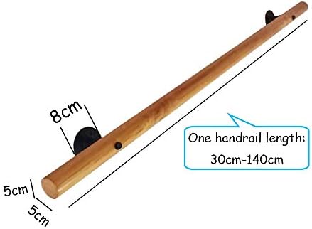 30-600cm Safety il for Elderly/Disabled Round Pine Grip Non-Slip Stair Railing Indoor Bathroom il School Safety Support Bar