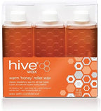 Hive Options Classic Warm Honey Wax Roller Depilatory Wax Cartridges 80g - Pack of 6