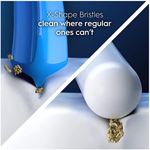 Oral-B Pro Sensitive Clean Electric Toothbrush Replacement Heads, X-Shaped & Extra Soft Bristles for Gentle Brushing & Plaque Removal, Pack of 4 Toothbrush Heads, White