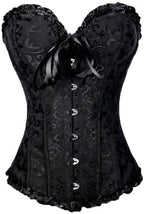 Springcmy Women Plus Size Christmas Santa Claus Corset Tops Boned Overbust Bustier Shapewear Lace Up Fur Trim Push Up Costume