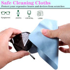 Plush Lined Eyeglasses Holder, Glasses Stand Case, Anti-scratch Glasses Storage Organizer for Desk, Nightstand, Office