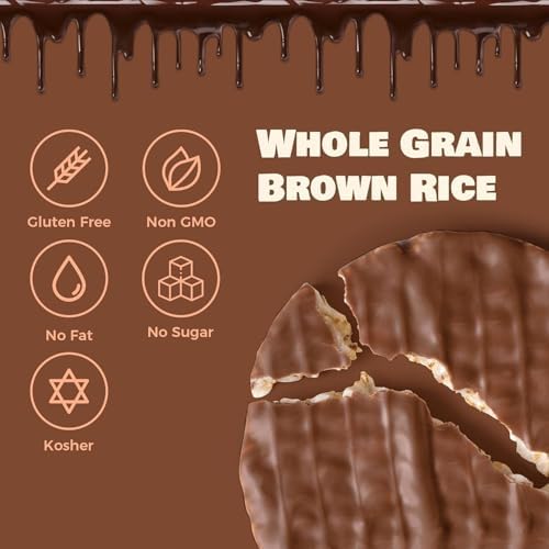 LIEBERS Milk Chocolate Rice Cakes, Kosher Certified Dairy, Gluten Free Snack (pack of 8) (Milk Chocolate)…