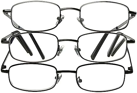 Foster Grant mens Council Rectangular Reading Glasses