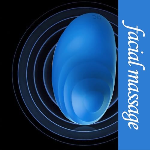 Personal Facial Massager, Neck Massager Face Back Massager Tool, Mini Electric Cordless Massager Multi-Function Modes Body Massager for Women Gift(Blue)