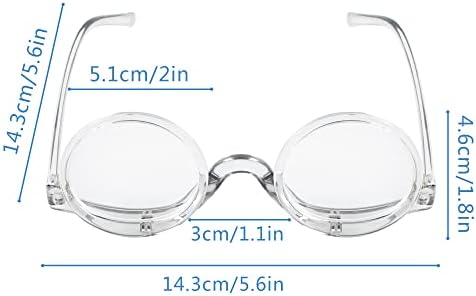 Aisi Women Magnifying Makeup Glasses Eye Make Up Spectacles Flip Down Lens Folding Cosmetic Glasses