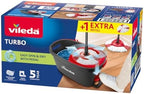 Vileda Turbo EasyWring and Clean Complete Set, Metal, red/Grey, 48,6 x 29,6 cm