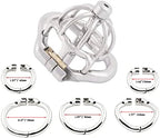 TERNENCE Chastity Locked Small Male Ergonomic Design Cock Cage with Urethral Tube T245 (45mm M Size)