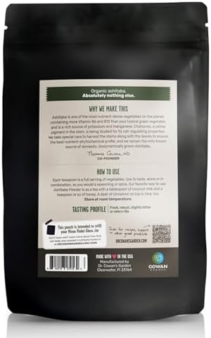 Dr. Cowan's Garden Ashitaba Powder – Premium Sun-Dried Ashitaba Leaves – Small-Batch Herbal Superfood – Pure Ashitaba Powder for Daily Vitality, Digestion Support (20 Servings)