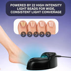 Nail Fungus Blue Light & Infrared Therapy Device for Toenails & Fingernails, 470nm + 910nm Dual-Light Home Use Toenail Fungus Treatment Device for Onychomycosis