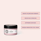 Maria Nila Pure Volume, Volumizing Hair Mask for Thicker Hair, Panthenol/Provitamin B5 Gives Volume to Thin & Fine Hair, 100% Vegan & Sulfate/Paraben free