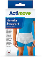 Actimove Professional Hernia Support Brief | Truss for Single/ Double Inguinal, With Removable Cushions For Pre or Post-Surgical Scrotal, Femoral, Comfortable Adjustable Waist Strap Hernia | White, X-Large