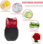 Ice Mold for Face, Facial Ice Roller and Gua Sha Facial Tool, Reusable Facial Treatment, Facial Ice to Tighten & Tone Skin & De-Puff The Eye Area, Cryotherapy for Face Ice(Black)
