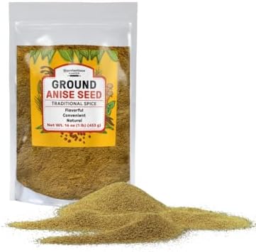 Unpretentious Ground Anise Seed, 1 lb, Licorice-Like Flavor, Meats & Pie Fillings, Convenient