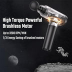 cotsoco Massage Gun with Heat Head, Muscle Massage Gun Deep Tissue Back Massager for Pain Relief, 20 Speeds Handheld Electric Massager Tool with Silent Brushless Motor, Gym Office Home Travel Use