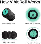 Vibit - Vibrating Massager for Plantar Fasciitis, Pain Relief and Sciatica, Foot and Body Portable Massage Roller, Deep Tissue Pain Relief from Feet to Neck, Electric, 3 Vibration Levels (Black)