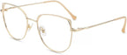 Firmoo Cat Eye Blue Light Blocking Glasses for Women, Metal Lightweight Blue Light Filter Computer Glasses