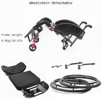 All-Terrain Sports Wheelchair,Aluminum Wheelchair,Portable Lightweight Wheelchair,Wheel Chair For Adults With Anti-Tipper,Self-propelled Manual Wheelchairs,Transport Wheelchair With Handbrakes(Size:42