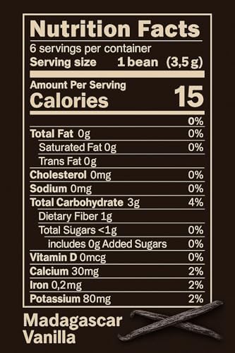Strongus Madagascar Vanilla Beans - Vacuum Sealed Grade A Vanilla Pods - Rich, Creamy Flavor & Aroma -Great for for Baking, Homemade Extract, Paste, Brewing, Coffee, Cooking - 5-6", 12-Pack