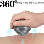 Massage Roller Ball, Tight and Sore Muscles Relief, Manual Massager, Alleviating Shoulder, Arms, Back, Legs, Calves or Muscle Tension - Gray