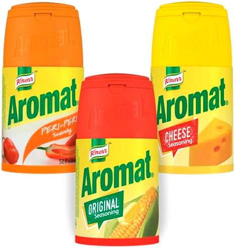 Seasoning Variety Pack Bundle, Includes Original Seasoning, Cheese & Peri-Peri, Explore South African Food Flavors, Convenient Shaker, (Pack of 3)