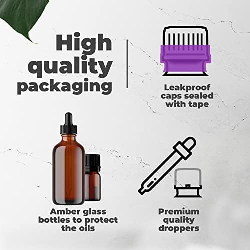 Sandalwood Patchouli Essential Massage Oil - Sweet Almond and Jojoba Oil, Preservative-Free, Perfect for Aromatherapy and Relaxation (16 oz)