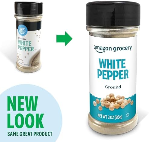 Amazon Grocery, Ground White Pepper, 3 Oz