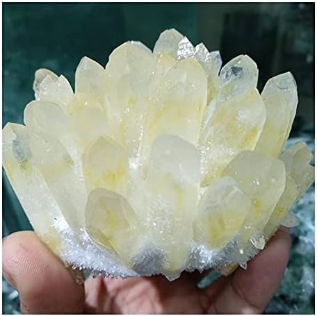 Health & Household Natural Beatiful Yellow Tibetan Quartz Crystal Cluster Specimen