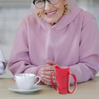 Beaupretty Nursing Cup with Inclined Spout and Handles Choking-Proof Drinking Cup for Disabled Patients Elderly and Maternity Care Lightweight Spill Proof Water for Rehabilitation