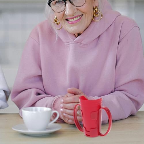 Beaupretty Nursing Cup with Inclined Spout and Handles Choking-Proof Drinking Cup for Disabled Patients Elderly and Maternity Care Lightweight Spill Proof Water for Rehabilitation