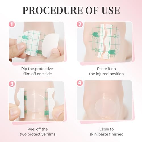 Self Adhesive Invisible Heel Anti-Wear Sticker, 2025 New Double-Sided Foot Protector Heel Sticker, Waterproof Anti Wear Foot Care Heel Protection Pad, Stickers Transparent Thin for High Heels (20PCS)