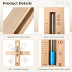 yeesport 15 Minutes Sauna Sand Timer, Sauna Hourglass Sand Timer, 15-Min Red Cedar Sand Clock with Blue Sand, Heat Resistant Wood Hour Glass Timer, Sauna Accessories for Sauna & SPA Room