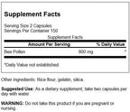 Swanson Bee Pollen 400 Milligrams 300 Capsules