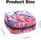 Sanitary Napkin Storage Bag,Period Bag,Watercolor Colorful Polka Dot,Sanitary Bags for Feminine Products