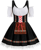 TOONRAIN Oktoberfest Costumes Women Authentic German Dirndl Dress Bavarian Style Beer Outfit