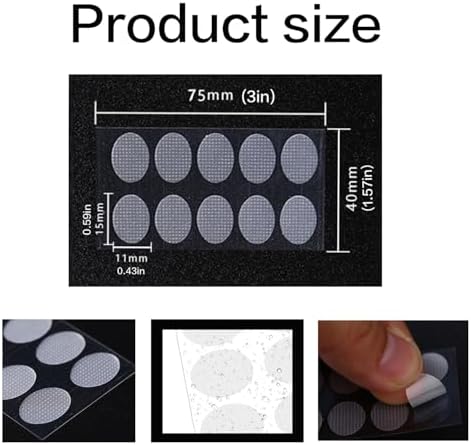 100 Patches Ear Lobe Support Patches for Earrings - Prevents Stretching，Protects Healthy Ear Lobes from Tearing - Clear & Latex-Free