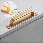 Drawer Handles Furniture Hardware Pull Aluminium Alloy Push Plate Sliding Barn Door Garden Shed Pull Handles Furniture Cupboard Cupboard