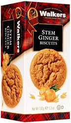 Walker's Shortbread Stem Ginger Cookies, Scottish Style Cookies, 5.3 Oz Box