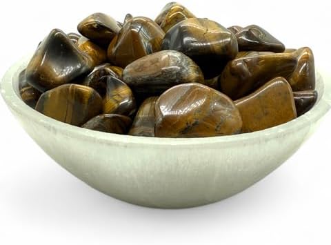 Gold Tiger Eye Tumbled - Healing Stone - Chakra Reiki Energy Healing 20-25mm