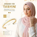 Ramadan Muslim Elegant Gift 18K Gold Ayatul Kursi Engraved Bracelet for Muslim Women Islamic Arabic Jewelry