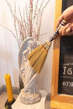 – Small Whisk Broom Handheld Brush Whisks Away Dust, Dirt & Debris Brush Head 9.5-11" L with Nylon Hanger for Easy Storage Perfect for Inddor Outdoor and Car