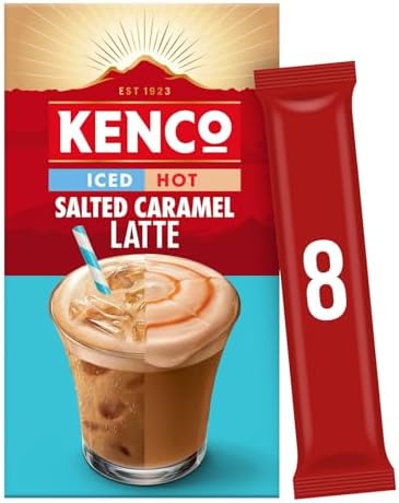 Kenco Instant Coffee Sachets - Pick Any 6 Packs From 9 Blends Including Almond, Vanilla, Oat, Baileys Latte, Cappuccino, Flat White, Iced Hot Salted Caramel