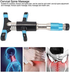 Manual Chiropractic Tool, Spine Adjustment Massager 10 Gears Strength Joint Pain Relief Back Activator Correction Massager Correction Tool(Blue)