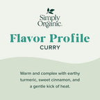 Simply Organic Certified Organic Curry Powder, 3-Ounce 3-Pack, Aromatic Blend 11 Indian Cooking Spice for Meat, Seafood, Tofu