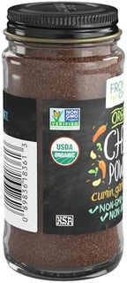 Frontier Co-op Organic Chili Powder, 1.94 oz - For Mexican, Tex-Mex, and Indian Dishes