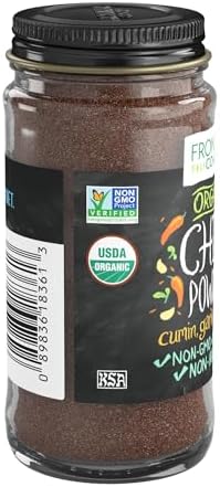 Frontier Co-op Organic Chili Powder, 1.94 oz - For Mexican, Tex-Mex, and Indian Dishes