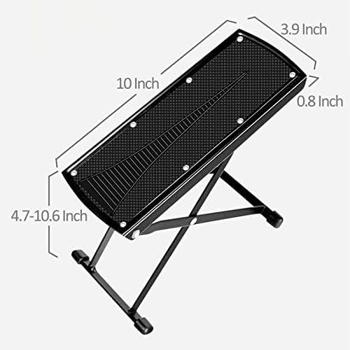 Foldable 6-Position Height Adjustable Pedicure & Manicure Foot Rest, Non-Slip Rubber Foot Stool for Comfortable Home Nail Care, Easy Toenail Trimming & Nail Art Foot Stool